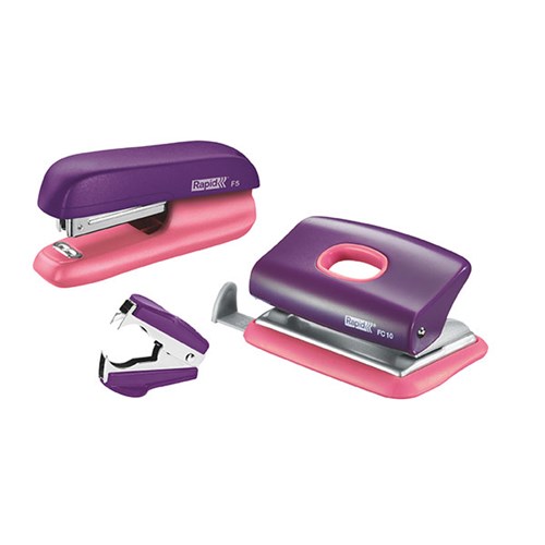 RAPID STAPLER MINI F5 PURPLEAPRICOT VPK